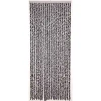 Lesli Living Kattenstaart gordijn antraciet-wit 100x230cm