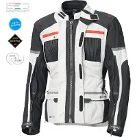 Held Carese Evo GTX Lichtgrijs Rood Textiele Motorjas Maat 5XL