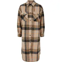 Pieces PCFINOLA - Long Overshirt Dames Jas - Maat XS (34)