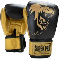 Super Pro Combat Gear Undisputed Punching Bag Bokshandschoenen - Zwart/Goud - XL