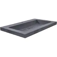 Bally B-stone Meubelwastafel Hardsteen 60x46x5cm Met 1 Kraangat