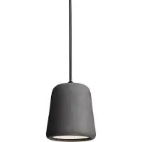 New Works Design hanglamp Material The Originals, dimbaar, alu / grijs / zink, Woon-/ Eetkamer, Steen, Design, hanglamp