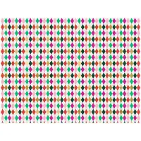 Party Deco Cadeaupapier Ruit Gekleurd