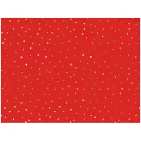 Party Deco Inpakpapier Rood met Gouden Metallic sterren