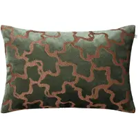 Chhatwal & Jonsson Chand kussenhoes 40x60 cm Forest green-cognac