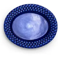 Mateus Bubbles ovaal bord, 20 cm Blauw