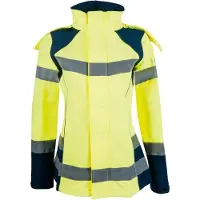 HKM Softshell jas - Safety - neongeel/zilver - maatS