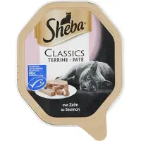 Sheba alu classics pate met zalm - 85 gr - 22 stuks