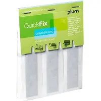Plum Vingerverband QuickFix Detectable Long, navulpak voor dispensers, met metalen oppervlak, 30 stuks