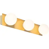 QAZQA Moderne wandlamp goud 48 cm IP44 3-lichts - Cederic