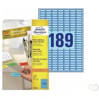 Avery Zweckform L6048-20 etiketten A4 25,4 x 10 mm blauw (3780 etiketten)