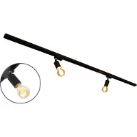 LumenXL Modern 1-fase railsysteem van 1,5 meter met Jax spots - plafond rail