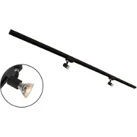 LumenXL Modern 1-fase railsysteem van 1.5 meter met Stanley spots - plafondlamp