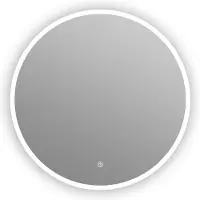 Guido Gusto Ronde badkamerspiegel Dani zonder lijst met verwarming, Directe LED verlichting en touch sensor 80x80cm