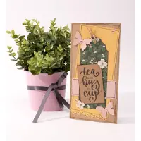 Marianne Design Stempel Quote - Tea is like a hug in a cup (EN) KJ1710 9.0x13.5cm