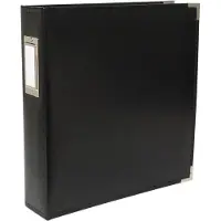 We R Memory Keepers Classic leather Album - 27.9x21.6cm Zwart