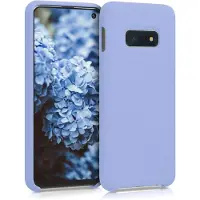 Kwmobile telefoonhoesje geschikt voor Samsung Galaxy S10e - Hoesje met siliconen coating - Smartphone case in mat lichtblauw