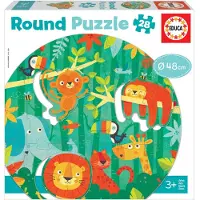 Educa - Round Puzzle, The Jungle (80-18906)