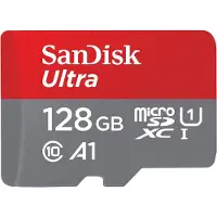 SanDisk MicroSDXC Ultra 128GB 120 MB/s CL10 A1 UHS-1 + SD Ad