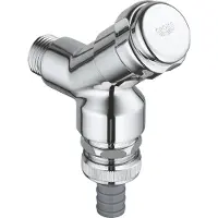 GROHE eggemann beluchterkraan met keerklep chr