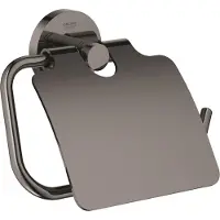 GROHE Essentials Closetrolhouder met deksel Hard Graphite