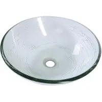 Sapho Mendoza glazen waskom 42cm transparant