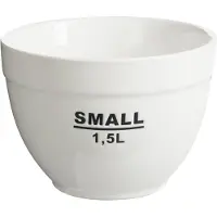 Dulaire Saladeschaal Klein Wit/Zwart Porselein Ø 18 cm - 1.5 L