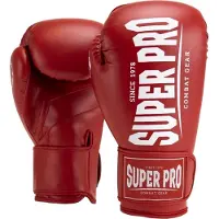 Super Pro Combat Gear Champ (kick)bokshandschoenen Rood/Wit 16oz
