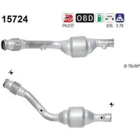 As Katalysator PSA OBD voor CITROEN XSARA PICASSO (N68) bouwjaar 1999.12-heden