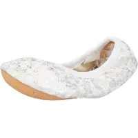 Beck Huisschoenen 'Glamour' champagne / zilvergrijs / offwhite