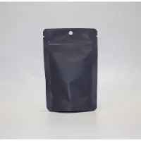Packlinq Stazakken Matt Zwart 8x5x13cm | 28 gram met rond ophanggat (100 stuks) | Doypacks | Stand up pouches