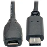 Kingston U040-06N-MIC-F USB-kabel 0,15 m USB 2.0 USB C Micro-USB B Zwart