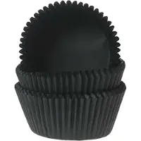 House of Marie - baking cups - zwart