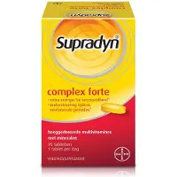 Supradyn Complex Forte Tabletten | 95 stuks | Bevat 22 Hooggedoseerde Multivitaminen en Mineralen | Ondersteunt Energie bij Vermoeidheid en Veeleisende Periodes
