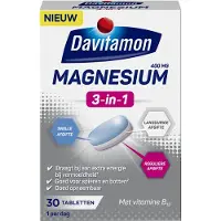 Davitamon Magnesium Triple Layer - Voedingssupplement – 30 magnesium tabletten