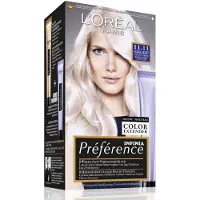 L'Oréal 1+1 gratis: Préférence Le Blonding Permanente Haarkleuring 11.11 Helsinki - Ultra Licht Asblond