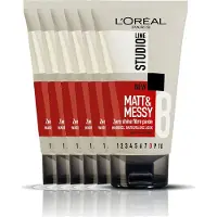 L'Oréal 6x Studio Line Matt & Messy Zero Shine Fibre Paste 150 Ml