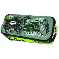 No Fear etui Off Road junior 23 x 10 x 6 cm textiel groen