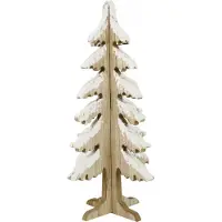 Peha Houten kerstboom | | 40 cm (Besneeuwd)