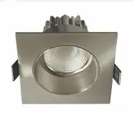 Artdelight Inbouwspot Venice 1 Lichts Large Vierkant LED 2700K Dimbaar Mat Staal