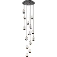 Highlight Hanglamp Clear Egg zwart 14-lichts