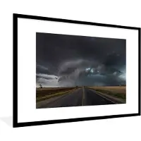 PosterMonkey Fotolijst incl. Poster - The Bears Cage Tornado bij Texas - 90x60 cm - Posterlijst
