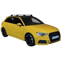 Yakima Audi A3 Sportback 5drs Hatchback juli 2016 - heden Premium Dakdrager Zwart Whispbar Auto Exterieur Accessoires