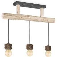 Home Sweet Home hanglamp Furdy - 3 lichts - hout