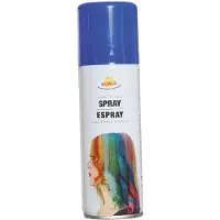 Guirca Carnaval verkleed haar verf/spray - blauw - spuitbus - 125 ml - Verkleedhaarkleuring