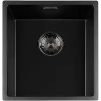 Togo Black Quartz Series spoelbak 3440cm Plug GunMetal 34BQ-FU-GunMetal