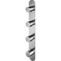 Hotbath Douchethermostaat buddy inbouw 3 stopkranen verticaal geborsteld nikkel