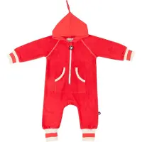Ducksday Fleecepak onesie voor kinderen unisex Rood