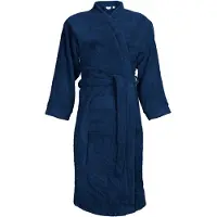 The One Towelling Luxe Badjas - 100% Katoen Blauw / L/XL