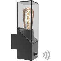 LumenXL Robuuste buitenwandlamp Jasper - antraciet met sensor